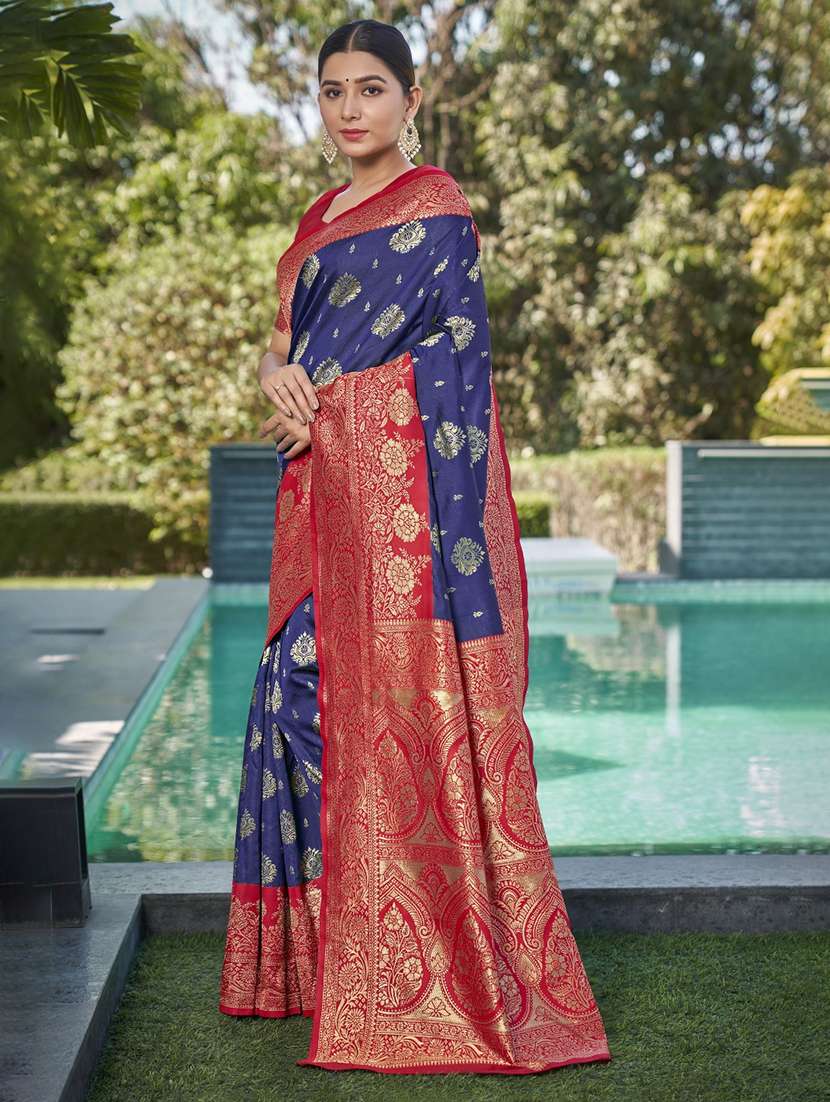 women self design banarasi saree with blouse - 22542152 -  Standard Image - 1