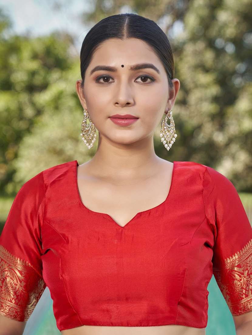 women self design banarasi saree with blouse - 22542152 -  Standard Image - 4