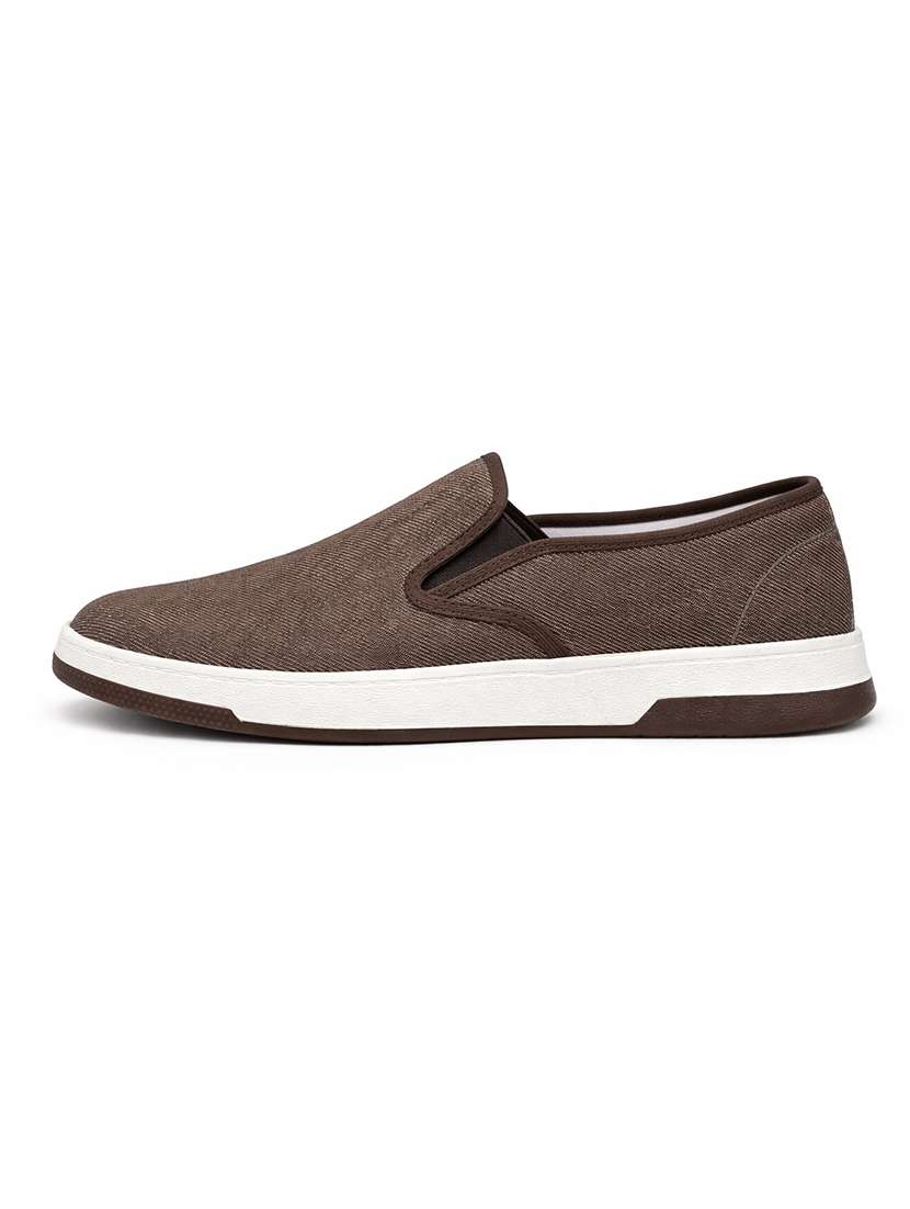 men solid slip on casual shoes - 22542253 -  Standard Image - 1