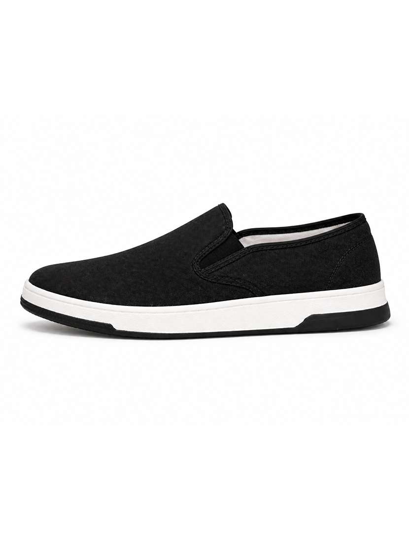 men solid slip on casual shoes - 22542256 -  Standard Image - 1