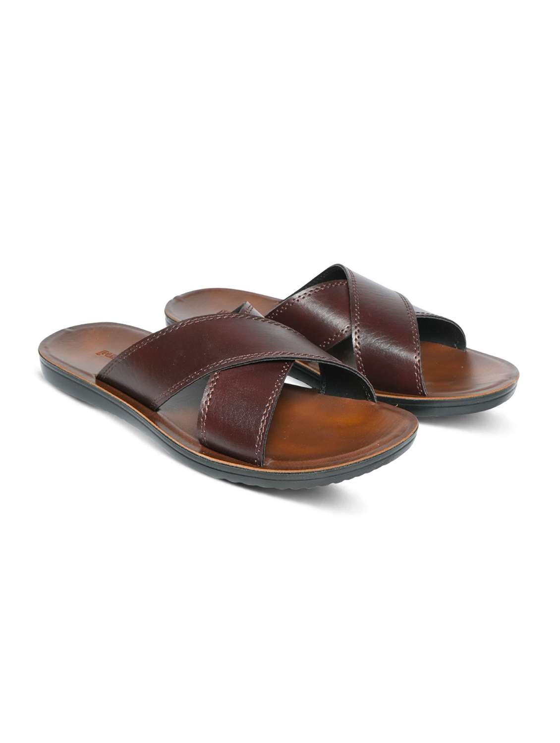 men solid slip on sandal - 22542702 -  Standard Image - 1