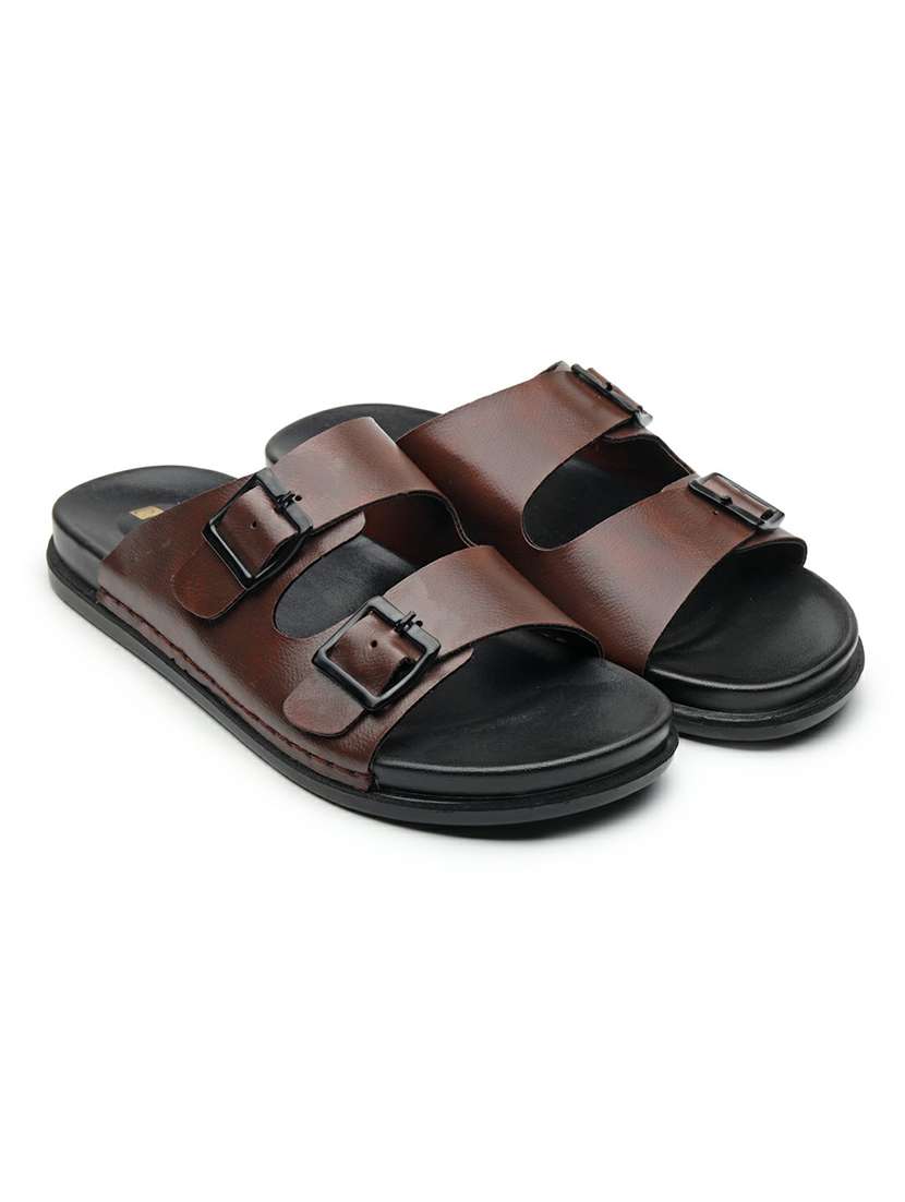 men solid slip on sandal - 22542707 -  Standard Image - 1