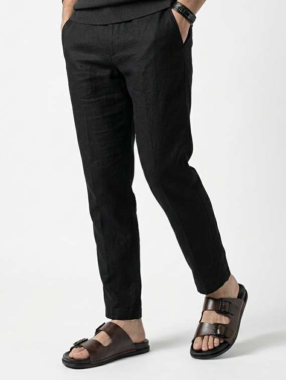 men solid slip on sandal - 22542707 -  Standard Image - 4