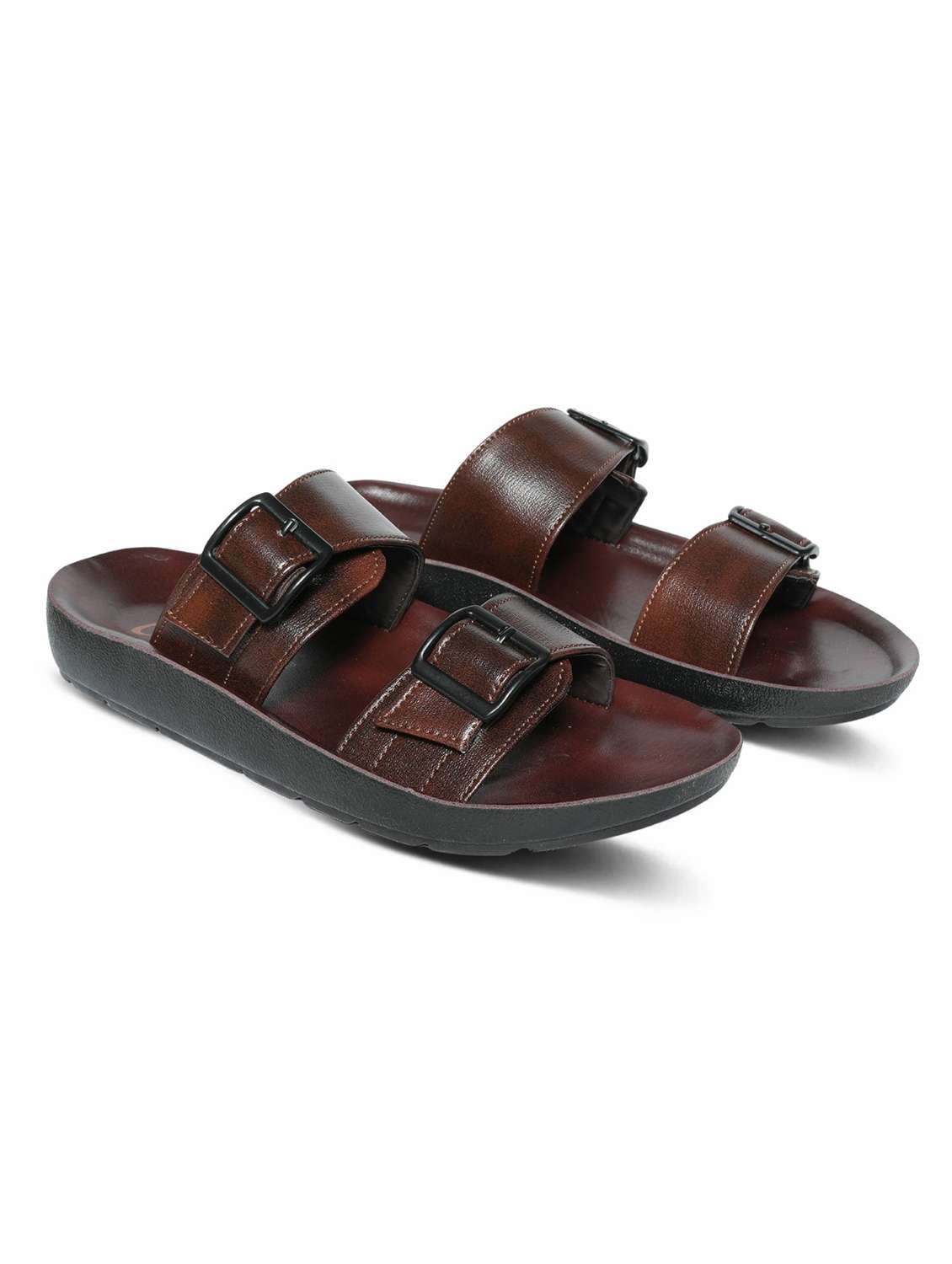 men solid strap sandal - 22542714 -  Standard Image - 1