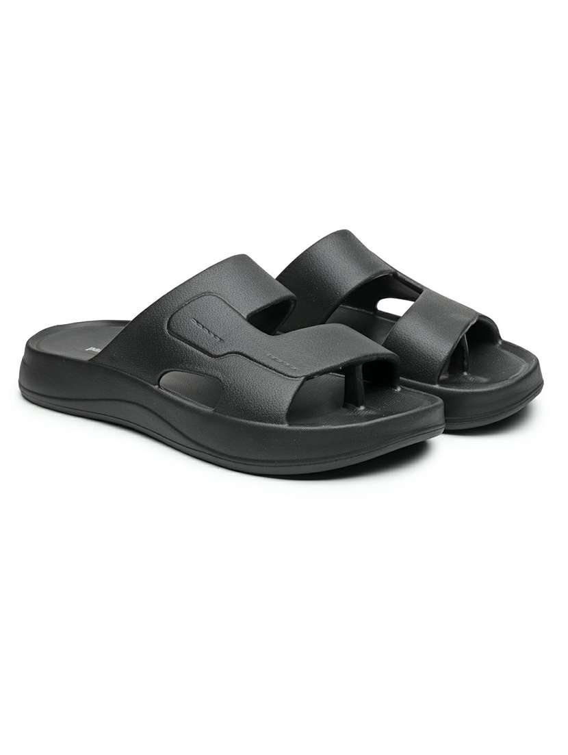 Men Black Toe Seperator Slider - 22542721 -  Standard Image - 1