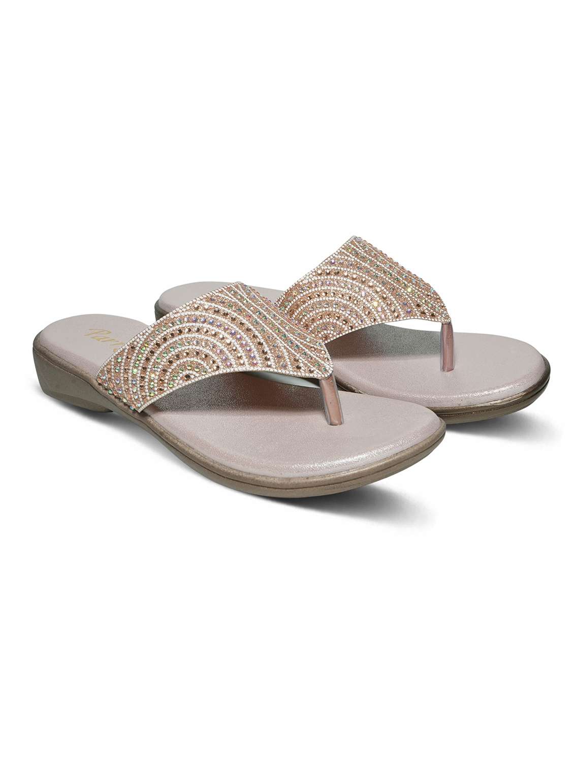 women embellished toe separator flat sandal - 22543068 -  Standard Image - 1