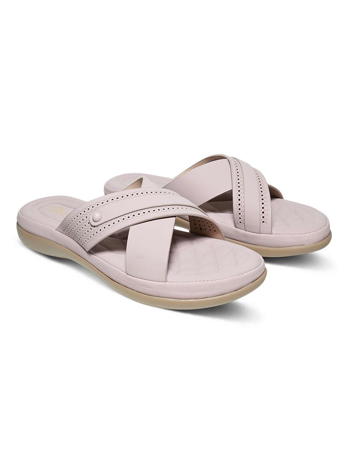 women purple slip on sandal - 22543075 -  Standard Image - 1