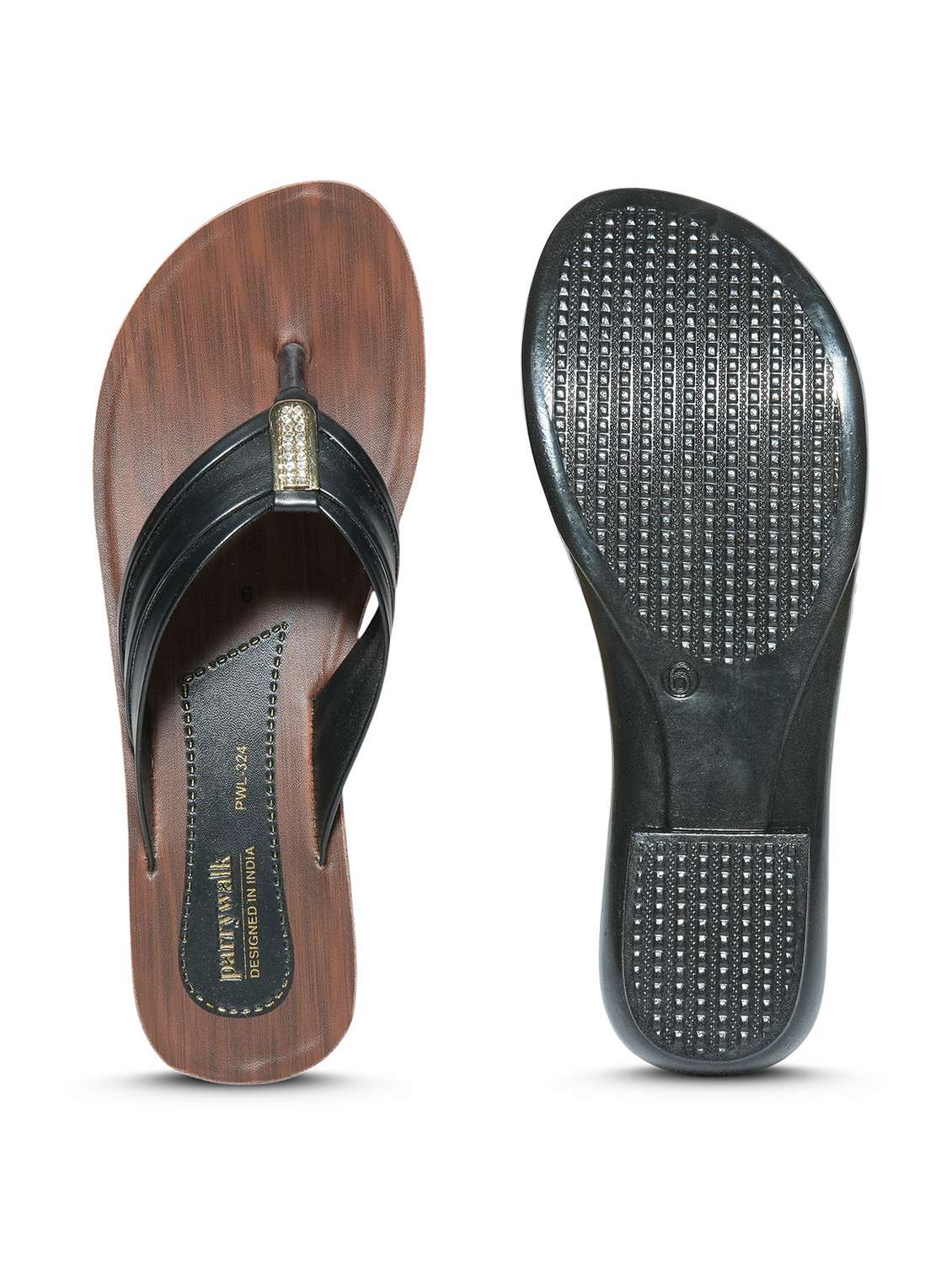 women embellished toe separator flat sandal - 22543091 -  Standard Image - 4