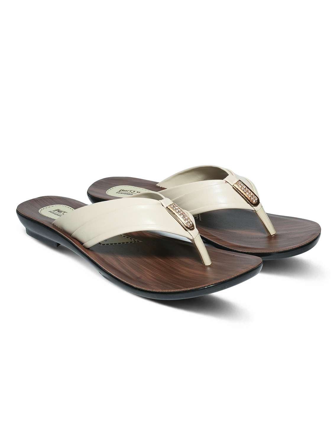 women embellished toe separator flat sandal - 22543093 -  Standard Image - 1