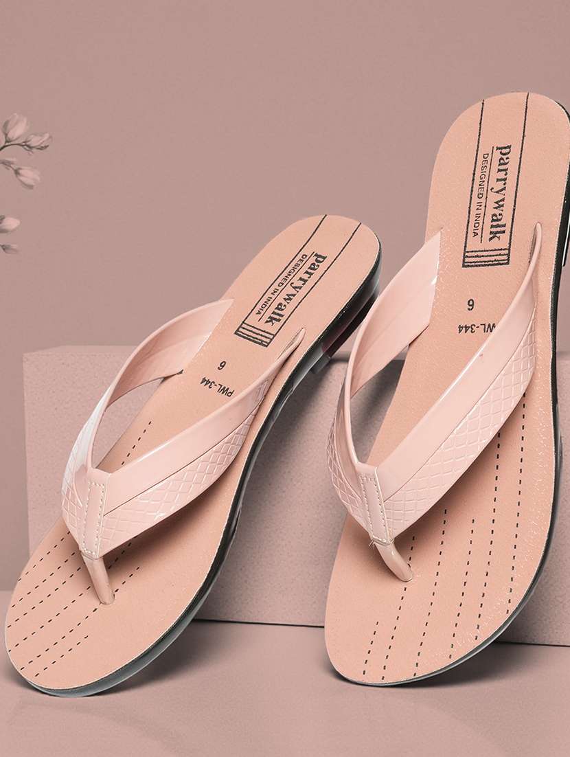 women textured toe separator flat sandal
