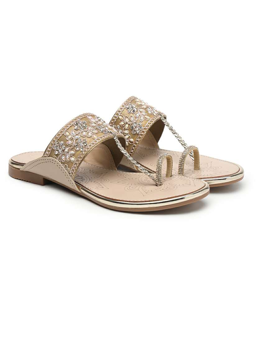 women embellished one toe sandal - 22543125 -  Standard Image - 1