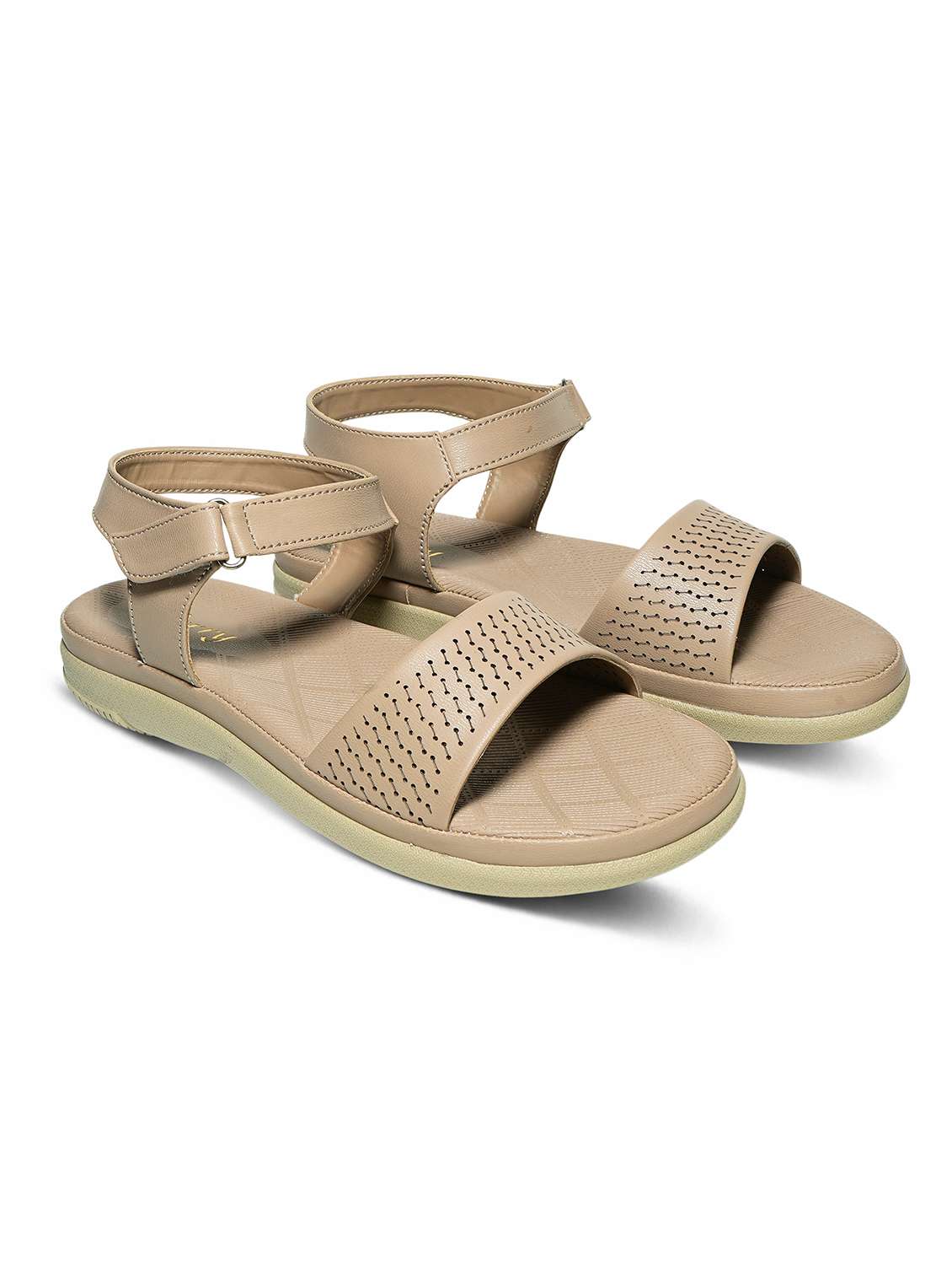 women beige ankle strap sandal - 22543128 -  Standard Image - 1