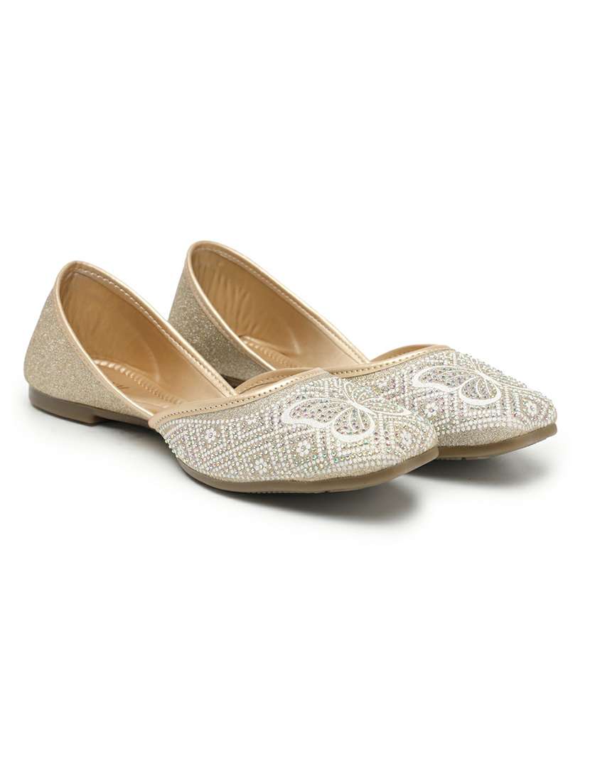 women embellished slip on jutis - 22543141 -  Standard Image - 1