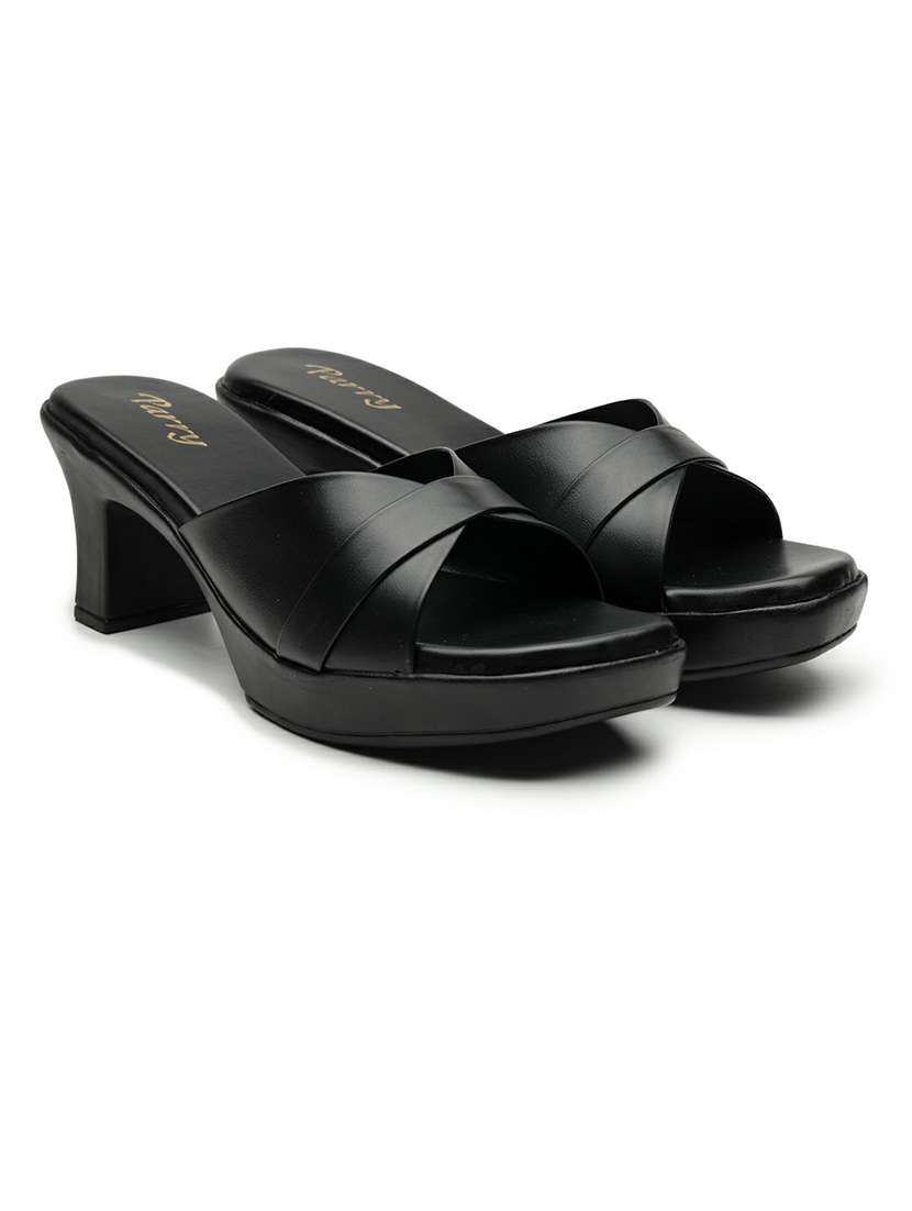women black slip on sandal - 22543143 -  Standard Image - 1
