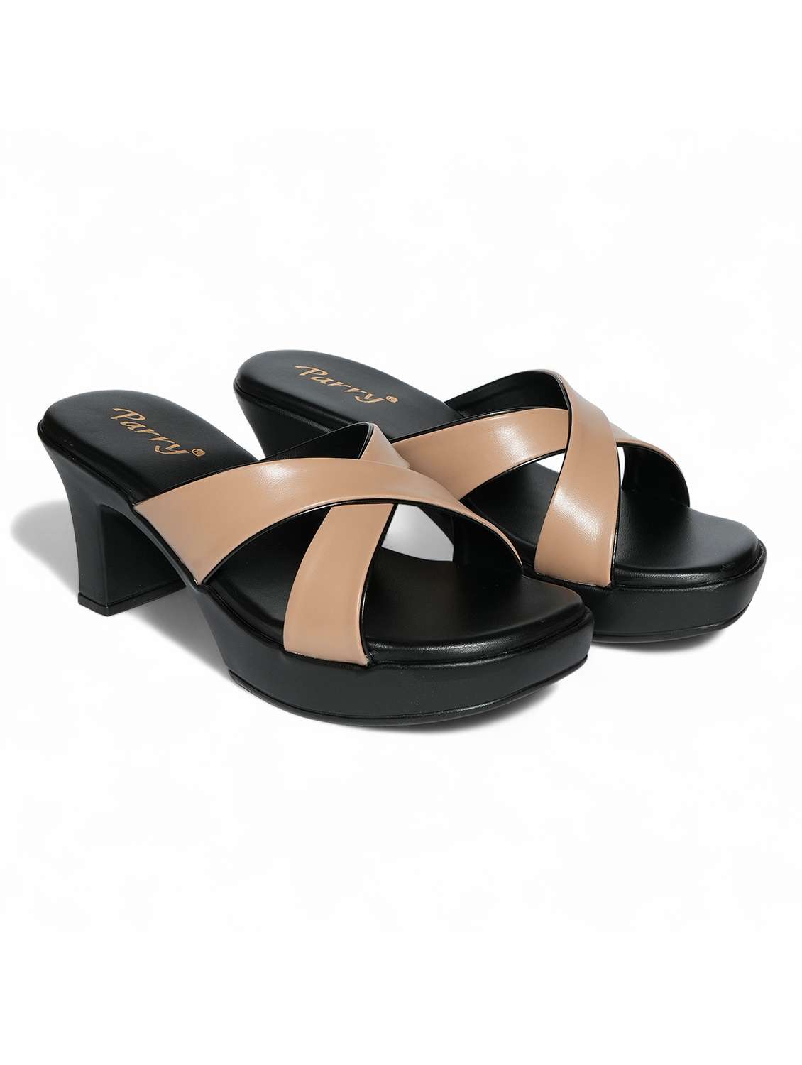 women beige slip on sandal - 22543145 -  Standard Image - 1