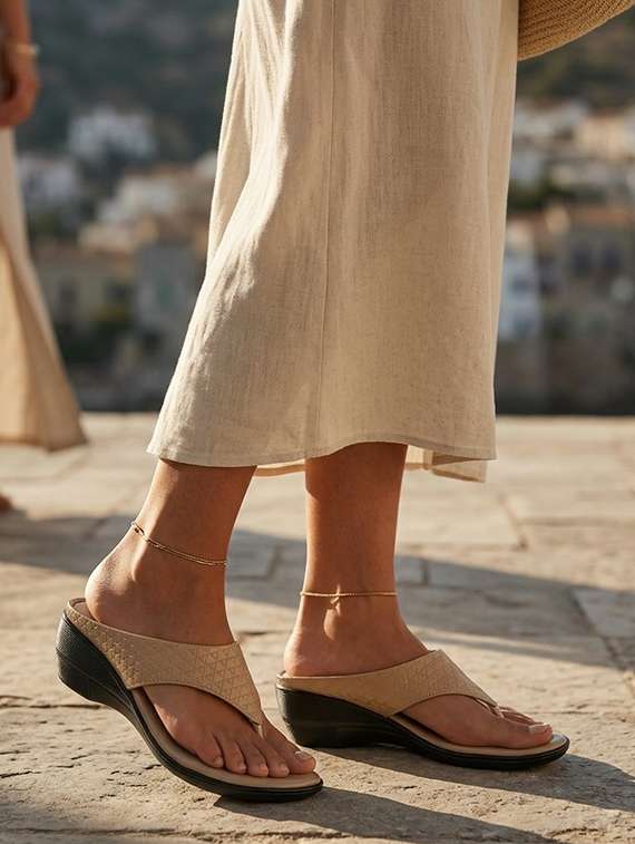 women textured toe separator wedges - 22543160 -  Standard Image - 4