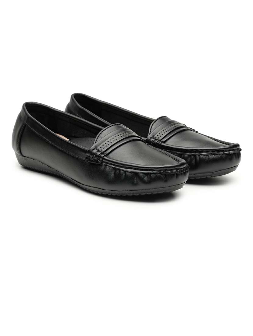 women black slip on loafer - 22543169 -  Standard Image - 1