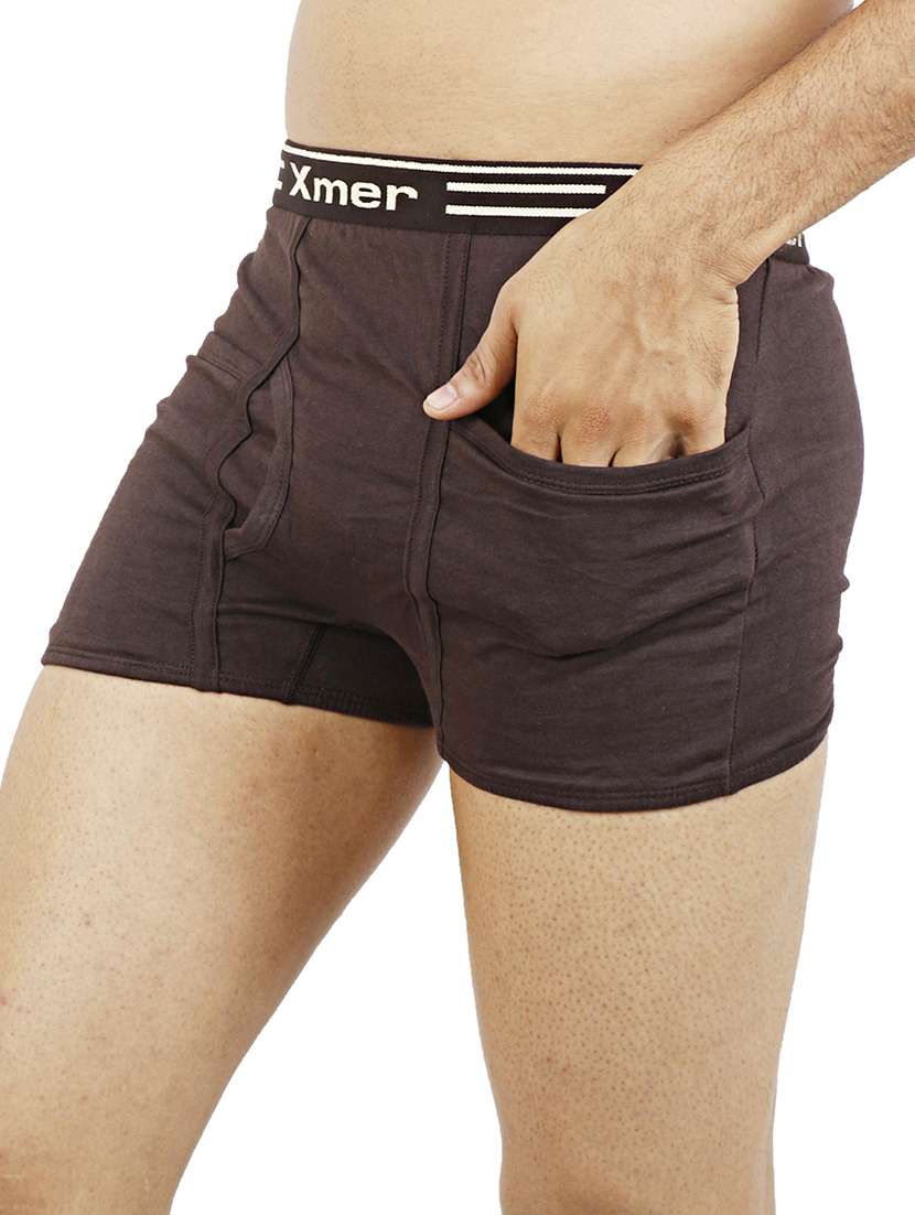 men pack of 5 solid trunk briefs - 22543258 -  Standard Image - 4