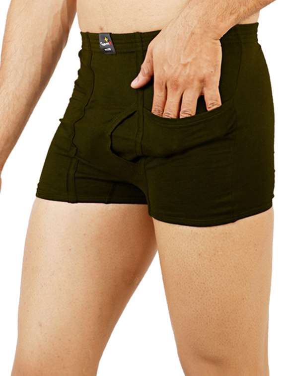 men pack of 5 solid trunk briefs - 22543259 -  Standard Image - 4