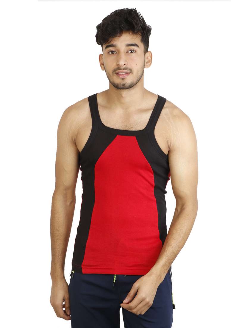 men pack of 2 color block sleeveless vest - 22543375 -  Standard Image - 1