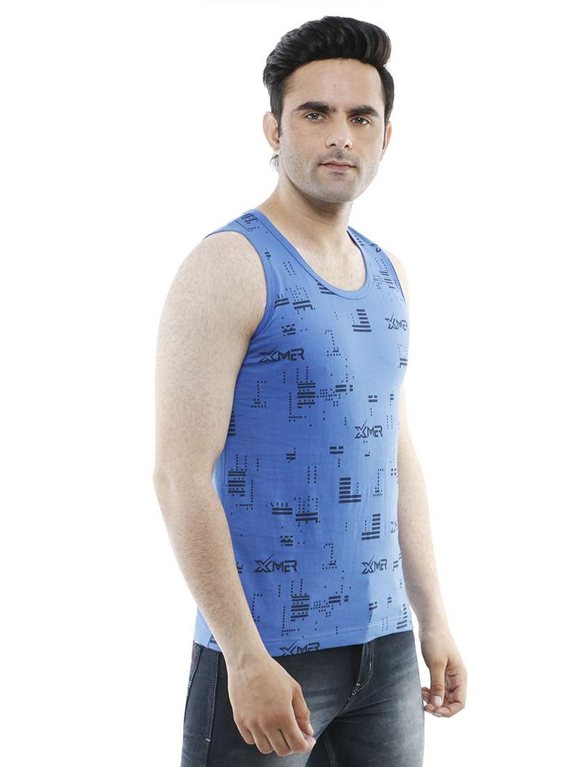 men printed sleeveless vest - 22543384 -  Standard Image - 1