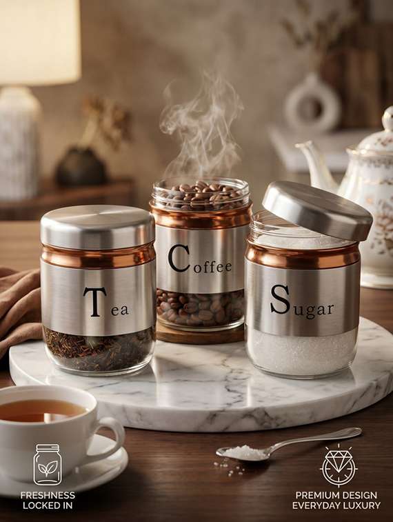 sweezy crystal glass canister set of 3 (350ml) - 22543750 -  Standard Image - 1