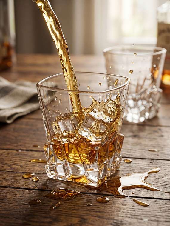pack of 2 neutral glass whiskey glasses - 22543813 -  Standard Image - 1
