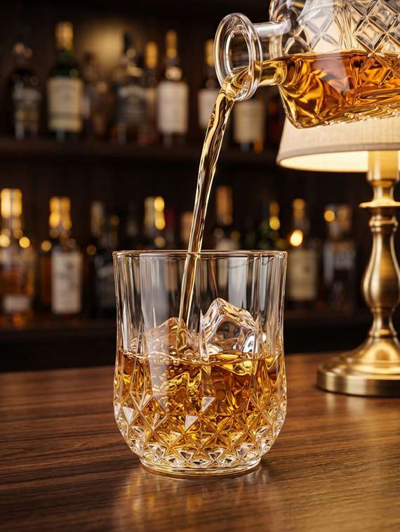 pack of 2 clear glass whiskey glasses - 22543818 -  Standard Image - 1