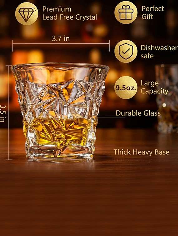 neutral glass whiskey glasses set of 2 dishwasher safe - 22543826 -  Standard Image - 4
