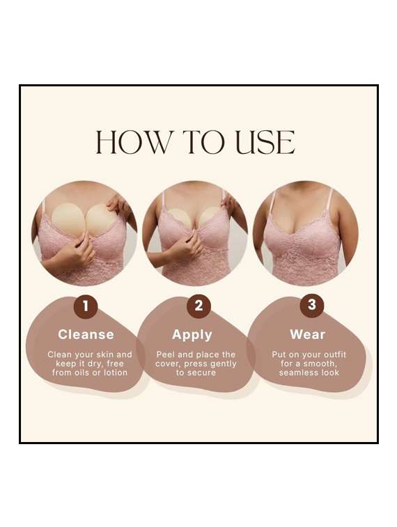 beige polyester lightly padded bra inserts - 22543951 -  Standard Image - 4