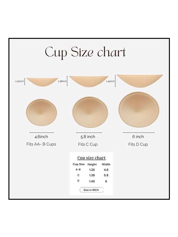 black polyester lightly padded bra inserts - 22543953 -  Standard Image - 4
