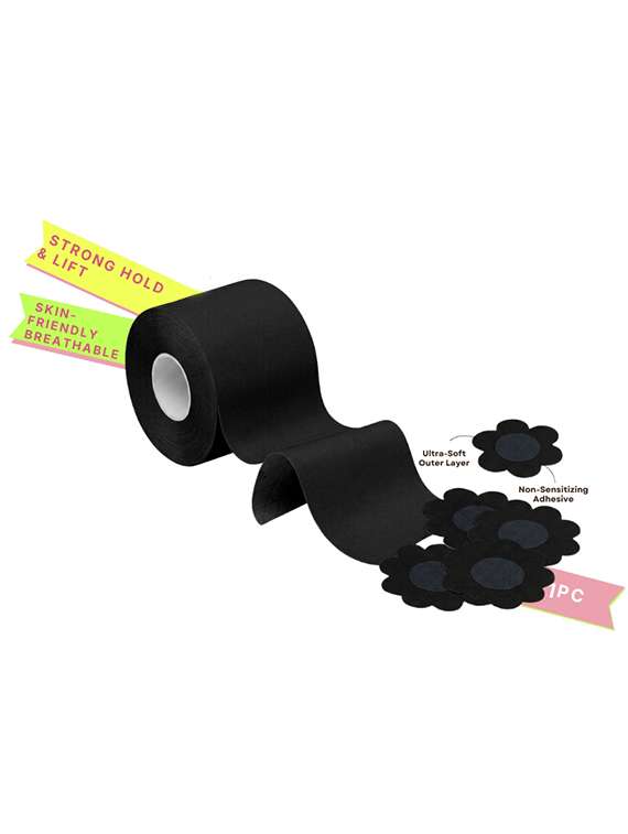 black silicone nipple cover and body tape - 22543954 -  Standard Image - 1