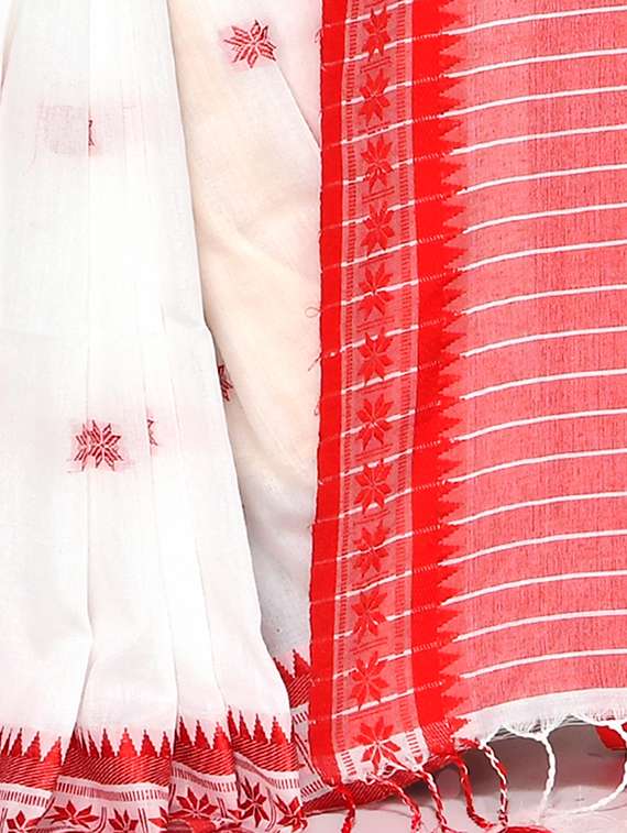 women self design handloom saree with blouse - 22543969 -  Standard Image - 1
