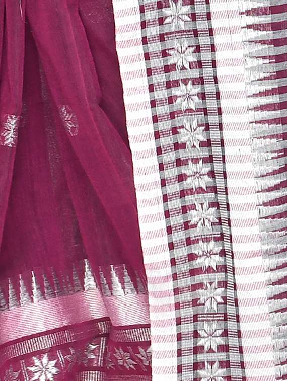 women self design handloom saree with blouse - 22543973 -  Standard Image - 1
