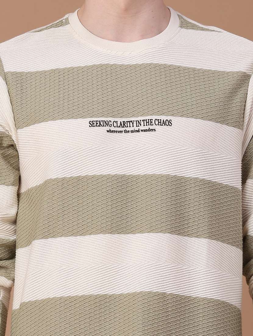 Men Striped Long Sleeve Regular Fit T-shirt - 22545191 -  Standard Image - 1