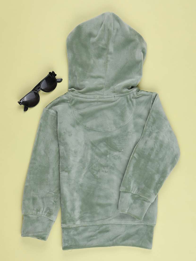 Girls Printed Long Sleeves Hooded Sweatshirt - 22546148 -  Standard Image - 1