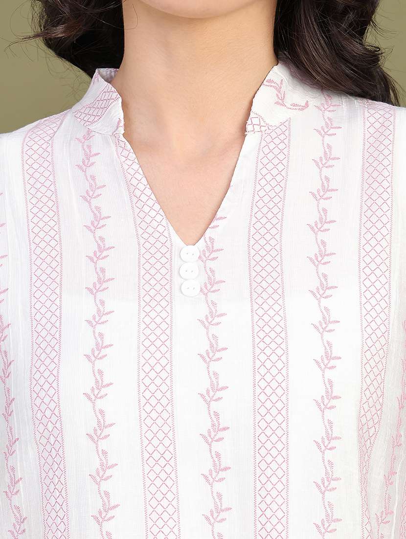 Women Printed Three Quarter Sleeves Regular Top - 22546291 -  Standard Image - 1