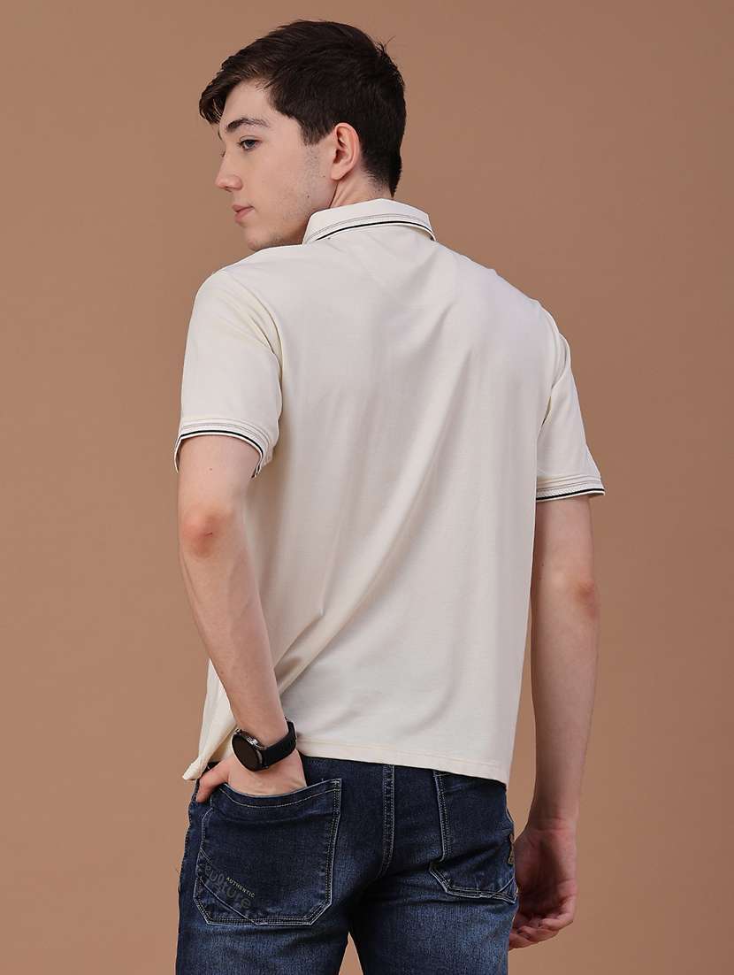 Men Printed Short Sleeves Polo T-shirt - 22546499 -  Standard Image - 4