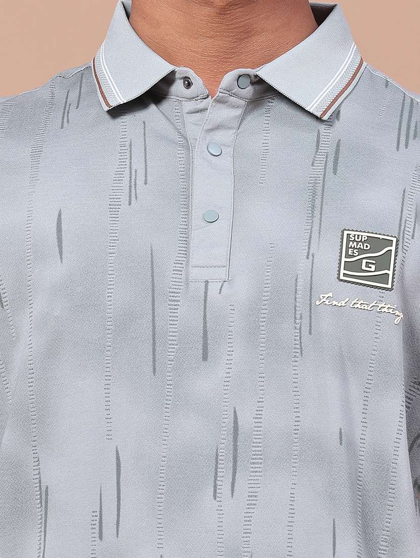 Men Printed Short Sleeves Polo T-shirt - 22546809 -  Standard Image - 1