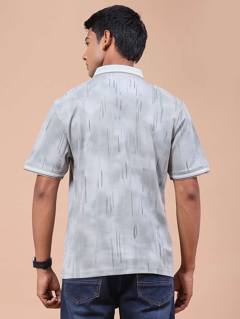 Men Printed Short Sleeves Polo T-shirt - 22546809 -  Standard Image - 4