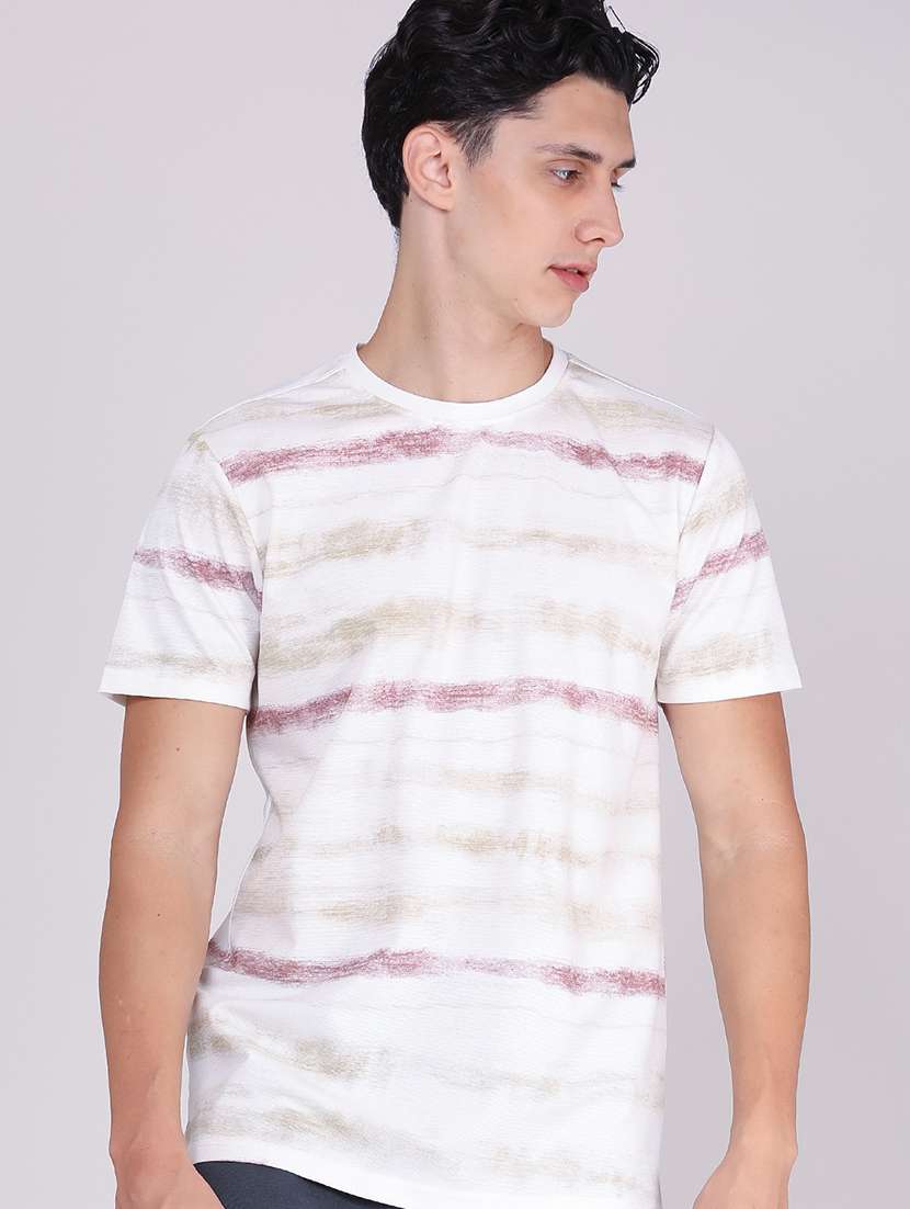 men printed short sleeve regular fit t-shirt