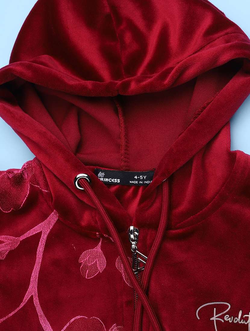 Girls Printed Long Sleeves Hooded Sweatshirt - 22547161 -  Standard Image - 4