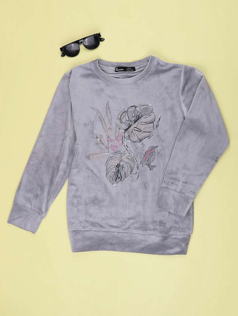 Girls Printed Long Sleeves Sweatshirt - 22547165 -  Standard Image - 1