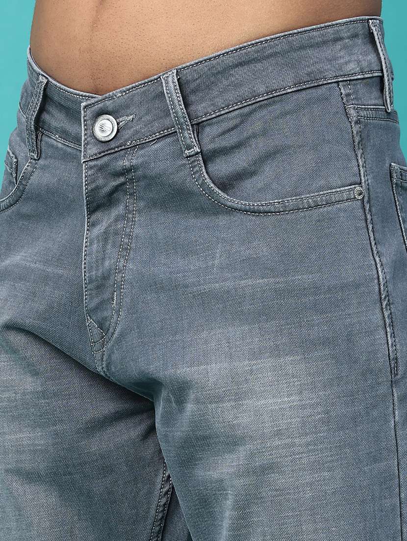 men washed mid rise full length tapered jeans - 22547487 -  Standard Image - 1