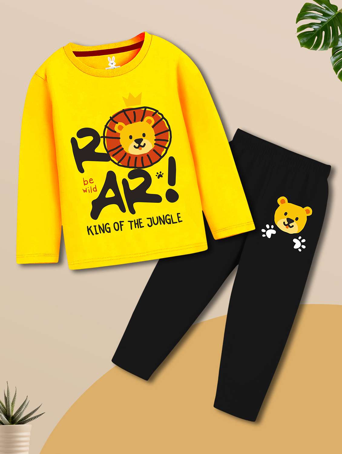 Boys Pack Of 2 Printed Long Sleeves Nightwear Set - 22547746 -  Standard Image - 1
