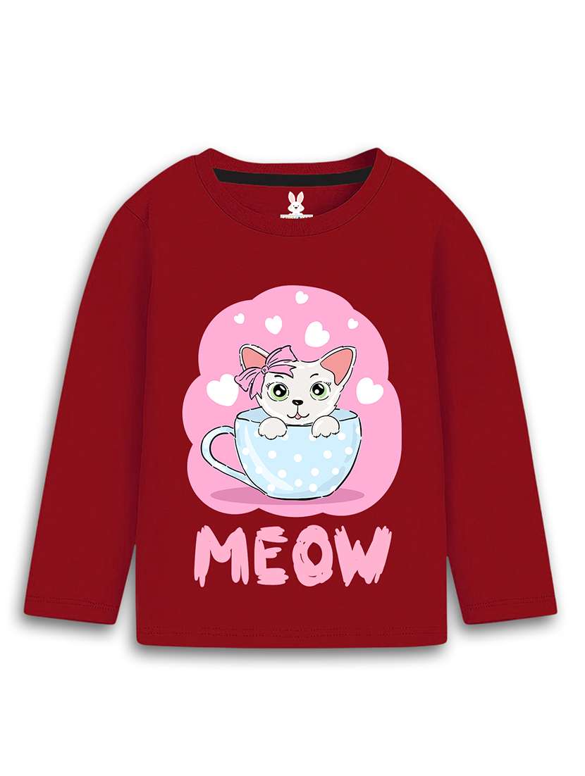 girls printed long sleeve tee - 22547895 -  Standard Image - 1