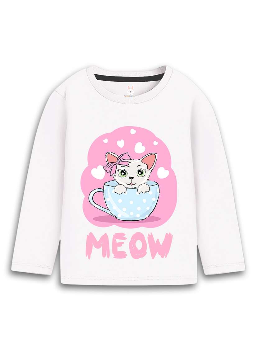 girls printed long sleeve tee - 22547896 -  Standard Image - 1