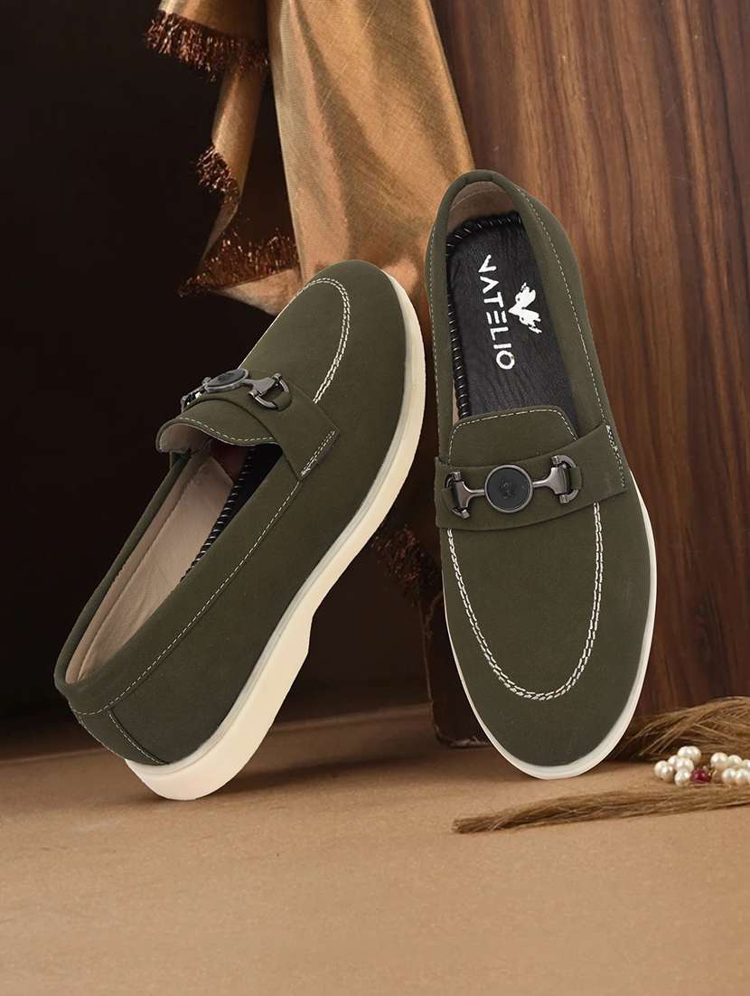men solid slip on horsebit loafer - 22547915 -  Standard Image - 1