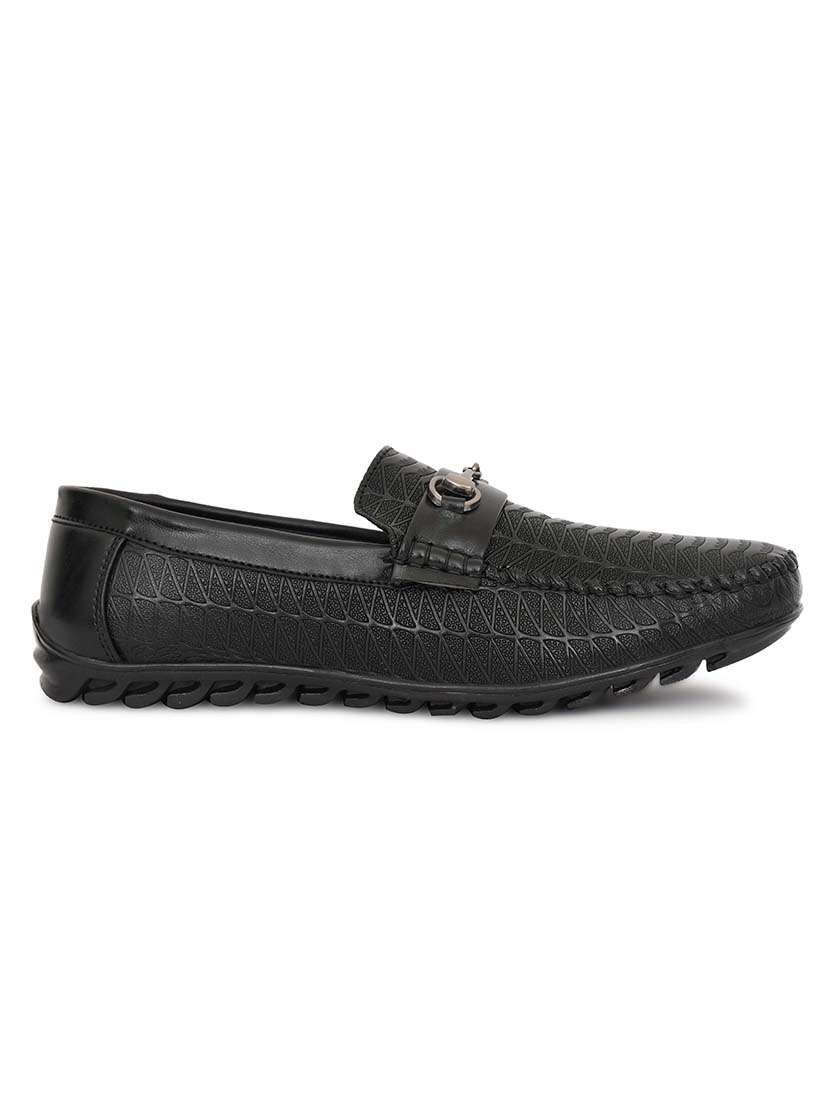 men textured slip on horsebit loafer - 22547917 -  Standard Image - 4