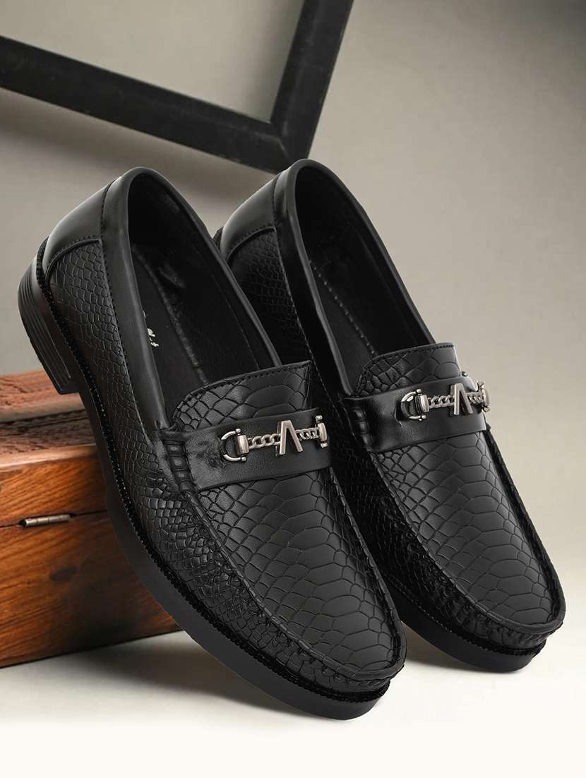men textured slip on horsebit loafer - 22547919 -  Standard Image - 1